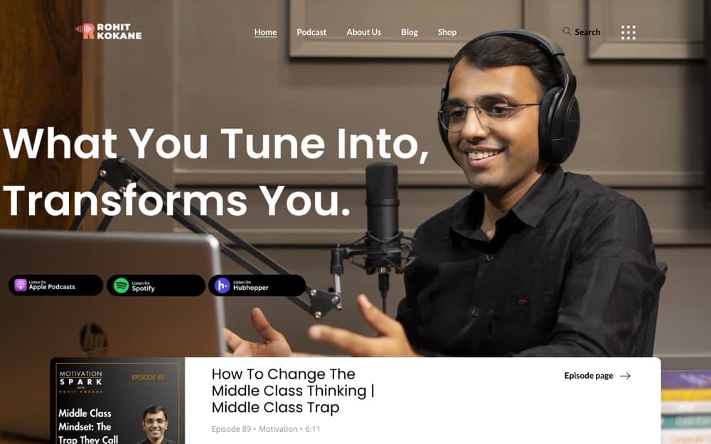 Rohit Kokane website, built by Dazvix